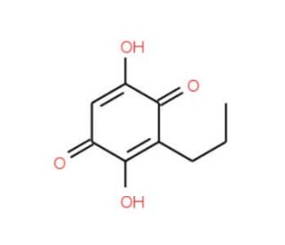 2,5-Dihydroxy-3-propyl-[1,4]benzoquinone - chemical structure image