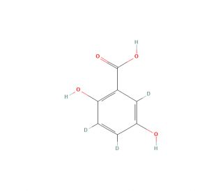 2,5-Dihydroxybenzoic Acid-d3 (d2 Major) (CAS 294661-02-2) - chemical structure image