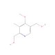 2,5-Dihydroxymethyl-4-methoxy-3-methylpyridine (CAS 120003-76-1) - chemical structure image