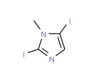 2,5-Diiodo-1-methyl-1H-imidazole (CAS 86026-81-5) - chemical structure image