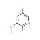 2,5-Diiodo-3-methoxypyridine - chemical structure image