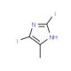2,5-Diiodo-4-methyl-1H-imidazole (CAS 149510-85-0) - chemical structure image