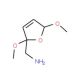 (2,5-Dimethoxy-2,5-dihydrofuran-2-yl)methylamine (CAS 14496-27-6) - chemical structure image