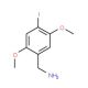 2,5-Dimethoxy-4-iodobenzylamine (CAS 886362-66-9) - chemical structure image