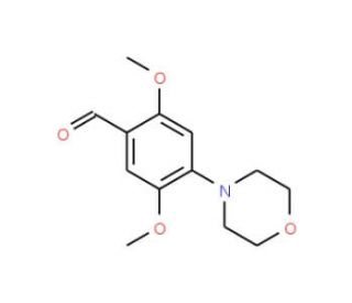 2,5-Dimethoxy-4-morpholin-4-yl-benzaldehyde - chemical structure image