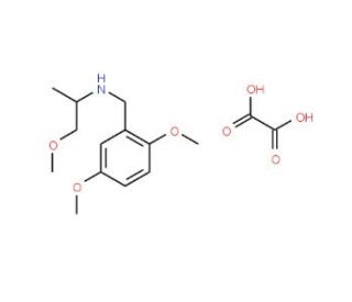 (2,5-Dimethoxy-benzyl)-(2-methoxy-1-methyl-ethyl)-amine oxalate - chemical structure image
