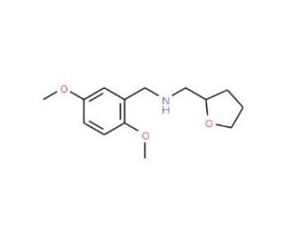 (2,5-Dimethoxy-benzyl)-(tetrahydro-furan-2-yl-methyl)-amine - chemical structure image