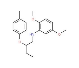 2,5-Dimethoxy-N-[2-(4-methylphenoxy)butyl]aniline - chemical structure image