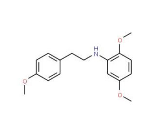 2,5-Dimethoxy-N-(4-methoxyphenethyl)aniline - chemical structure image