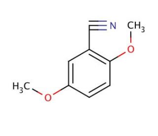 2,5-Dimethoxybenzonitrile (CAS 5312-97-0) - chemical structure image