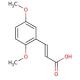 2,5-Dimethoxycinnamic acid, predominantly trans (CAS 10538-51-9) - chemical structure image