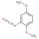 2,5-Dimethoxyphenyl isocyanate (CAS 56309-62-7) - chemical structure image
