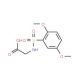 {[(2,5-dimethoxyphenyl)sulfonyl]amino}acetic acid - chemical structure image