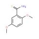 2,5-Dimethoxythiobenzamide (CAS 351065-79-7) - chemical structure image