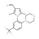 2,5-Dimethyl-1-(2-morpholin-4-yl-5-trifluoromethyl-phenyl)-1H-pyrrole-3-carbaldehyde - chemical structure image