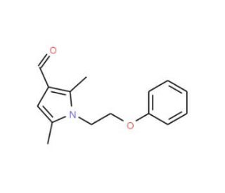 2,5-Dimethyl-1-(2-phenoxy-ethyl)-1H-pyrrole-3-carbaldehyde - chemical structure image
