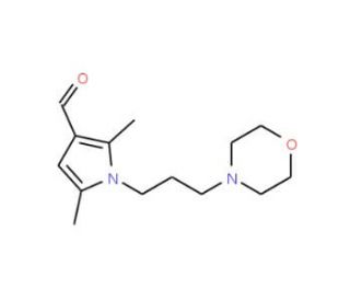 2,5-Dimethyl-1-(3-morpholin-4-yl-propyl)-1H-pyrrole-3-carbaldehyde - chemical structure image