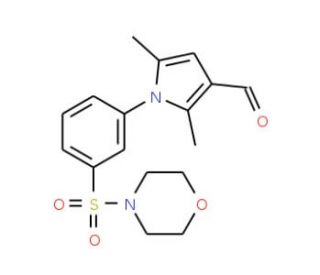 2,5-Dimethyl-1-[3-(morpholine-4-sulfonyl)-phenyl]-1H-pyrrole-3-carbaldehyde - chemical structure image