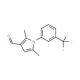 2,5-dimethyl-1-[3-(trifluoromethyl)phenyl]-1H-pyrrole-3-carbaldehyde (CAS 207233-99-6) - chemical structure image