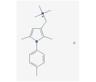 [2,5-dimethyl-1-(4-methylphenyl)-1H-pyrrol-3-yl]-N,N,N-trimethylmethanaminium iodide (CAS 1025737-67-0) - chemical structure