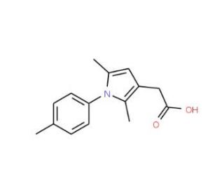 [2,5-dimethyl-1-(4-methylphenyl)-1H-pyrrol-3-yl]acetic acid (CAS 42779-84-0) - chemical structure image
