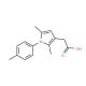 [2,5-dimethyl-1-(4-methylphenyl)-1H-pyrrol-3-yl]acetic acid (CAS 42779-84-0) - chemical structure image