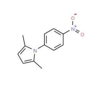 2,5-Dimethyl-1-(4-nitrophenyl)-1H-pyrrole (CAS 5044-22-4) - chemical structure image