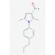 2,5-dimethyl-1-(4-propylphenyl)-1H-pyrrole-3-carbaldehyde - chemical structure image