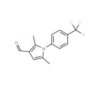 2,5-dimethyl-1-[4-(trifluoromethyl)phenyl]-1H-pyrrole-3-carbaldehyde - chemical structure image