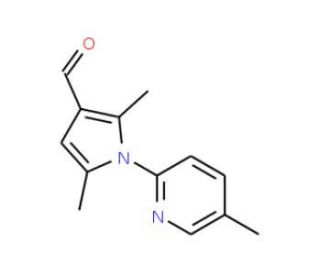 2,5-Dimethyl-1-(5-methyl-pyridin-2-yl)-1H-pyrrole-3-carbaldehyde - chemical structure image