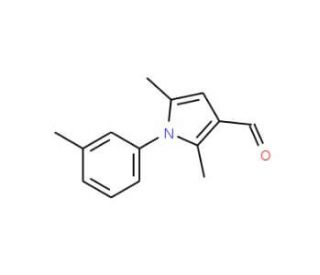 2,5-Dimethyl-1-m-tolyl-1H-pyrrole-3-carbaldehyde (CAS 423749-16-0) - chemical structure image