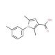 2,5-Dimethyl-1-m-tolyl-1H-pyrrole-3-carboxylic acid - chemical structure image