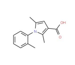 2,5-Dimethyl-1-o-tolyl-1H-pyrrole-3-carboxylic acid - chemical structure image