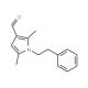 2,5-Dimethyl-1-phenethyl-1H-pyrrole-3-carbaldehyde - chemical structure image
