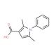 2,5-Dimethyl-1-phenyl-1H-pyrrole-3-carboxylic acid (CAS 3807-56-5) - chemical structure image