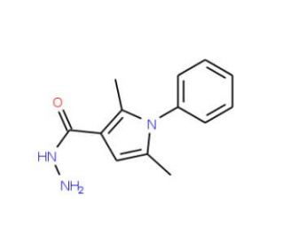 2,5-Dimethyl-1-phenyl-1H-pyrrole-3-carboxylic acid hydrazide - chemical structure image