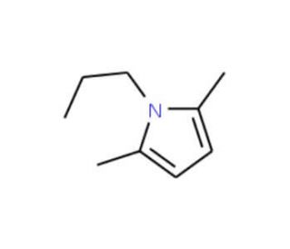 2,5-dimethyl-1-propyl-1H-pyrrole (CAS 20282-39-7) - chemical structure image