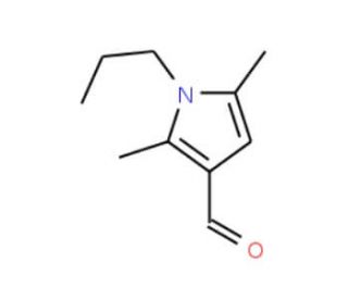 2,5-dimethyl-1-propyl-1H-pyrrole-3-carbaldehyde (CAS 18870-75-2) - chemical structure image