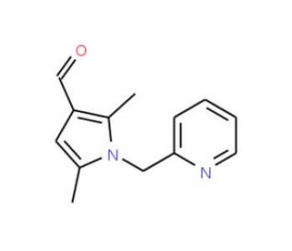 2,5-Dimethyl-1-pyridin-2-ylmethyl-1H-pyrrole-3-carbaldehyde - chemical structure image