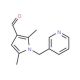 2,5-Dimethyl-1-pyridin-3-ylmethyl-1H-pyrrole-3-carbaldehyde (CAS 878424-30-7) - chemical structure image
