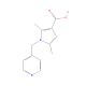2,5-Dimethyl-1-[(pyridin-4-yl)methyl]-1H-pyrrole-3-carboxylic acid (CAS 306936-15-2) - chemical structure image
