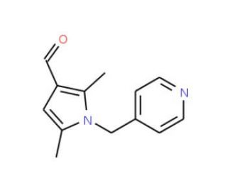 2,5-Dimethyl-1-pyridin-4-ylmethyl-1H-pyrrole-3-carbaldehyde - chemical structure image