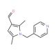 2,5-Dimethyl-1-pyridin-4-ylmethyl-1H-pyrrole-3-carbaldehyde - chemical structure image