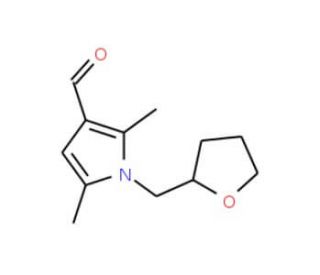 2,5-dimethyl-1-(tetrahydrofuran-2-ylmethyl)-1H-pyrrole-3-carbaldehyde (CAS 790263-33-1) - chemical structure image