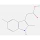 (2,5-dimethyl-1H-indol-3-yl)acetic acid (CAS 5435-40-5) - chemical structure image