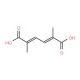 2,5-Dimethyl-2,4-hexadienedioic acid (CAS 20514-41-4) - chemical structure image