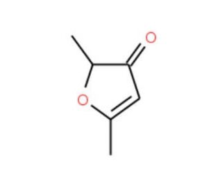 2,5-Dimethyl-(2H)furanone (CAS 14400-67-0) - chemical structure image