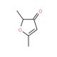 2,5-Dimethyl-(2H)furanone (CAS 14400-67-0) - chemical structure image