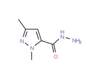 2,5-Dimethyl-2H-pyrazole-3-carboxylic acid hydrazide (CAS 89187-40-6) - chemical structure image