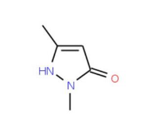 2,5-Dimethyl-3-pyrazolol (CAS 5203-77-0) - chemical structure image